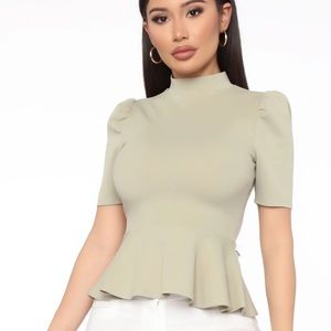 Fashion nova peplum top